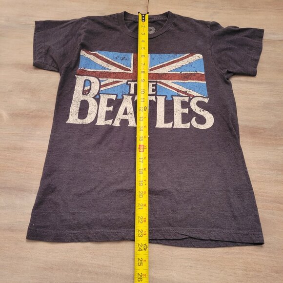The Beatles Mens Shirt Size S Gray Short Sleeve Crew Neck Stretch Graphic Tee - Picture 4 of 7